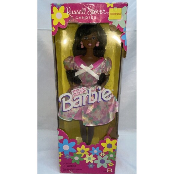1996 Mattel African American Barbie Doll Russell Stover Candies Special Edition - Picture 1 of 16
